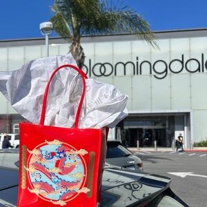 NEW Bloomingdale’s Lunar New Year Red Reusable Tote - 2024 Year of the Dragon